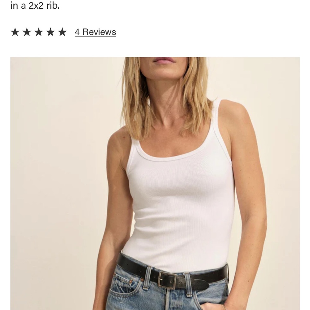Buck Mason Classic White Tank Top